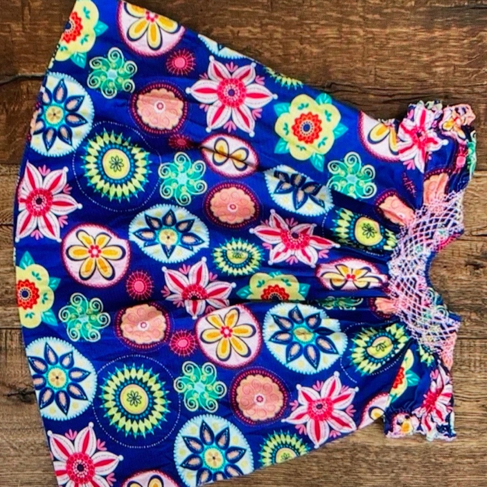 Brighten up child’s wardrobe colorful floral girls dress
